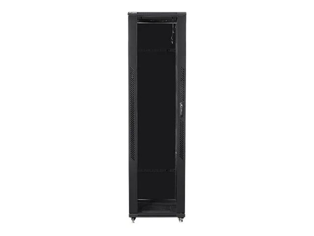 Lanberg Schrank Netzwerkschrank - mit 4 Lüfter - 230 V - Schwarz, RAL 9004 - 47U - 48.3 cm (19")