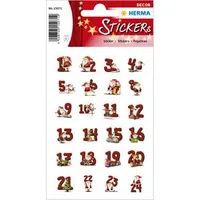 HERMA 15071 - Papier - Rot - Dauerhaft - Weihnachten - Junge/Mädchen - 72 Stück(e)