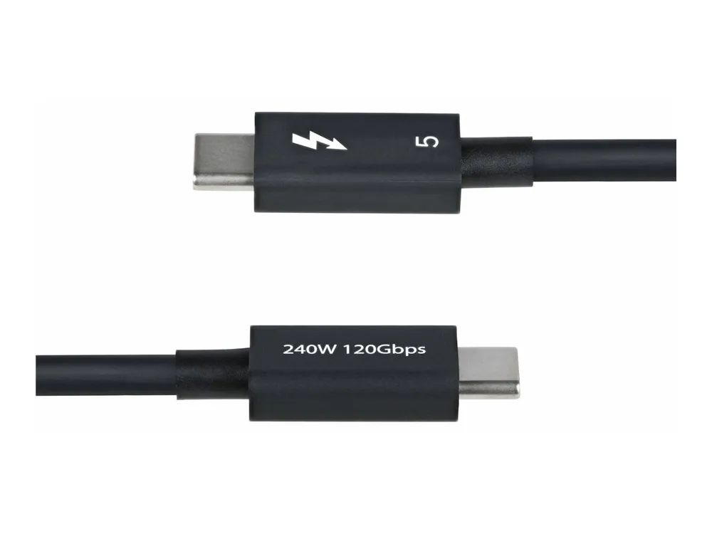 StarTech.com 2.6ft (80cm) Thunderbolt 5 Cable, 80Gbps/120Gbps, Certified - Thunderbolt-Kabel - Thunderbolt 5 (M)