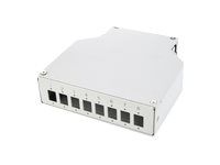 DIGITUS Hutschienen Spleißbox für 8 LC/DX Kupplungen