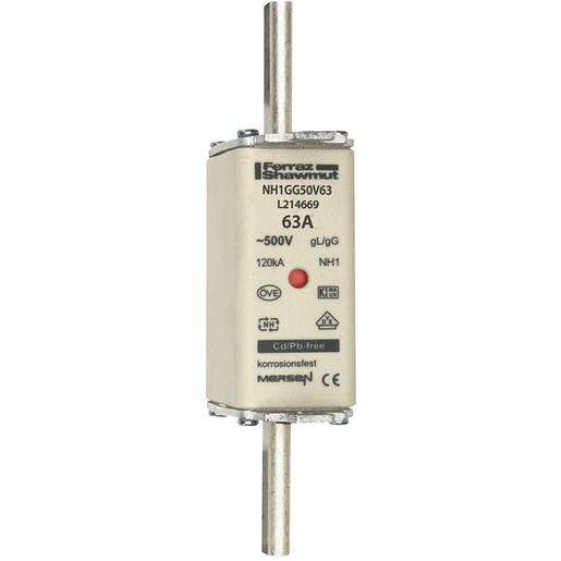 Mersen NH-SICHERUNG 1 125A 500V GG / MERSEN NH1GG50V125 V236044
