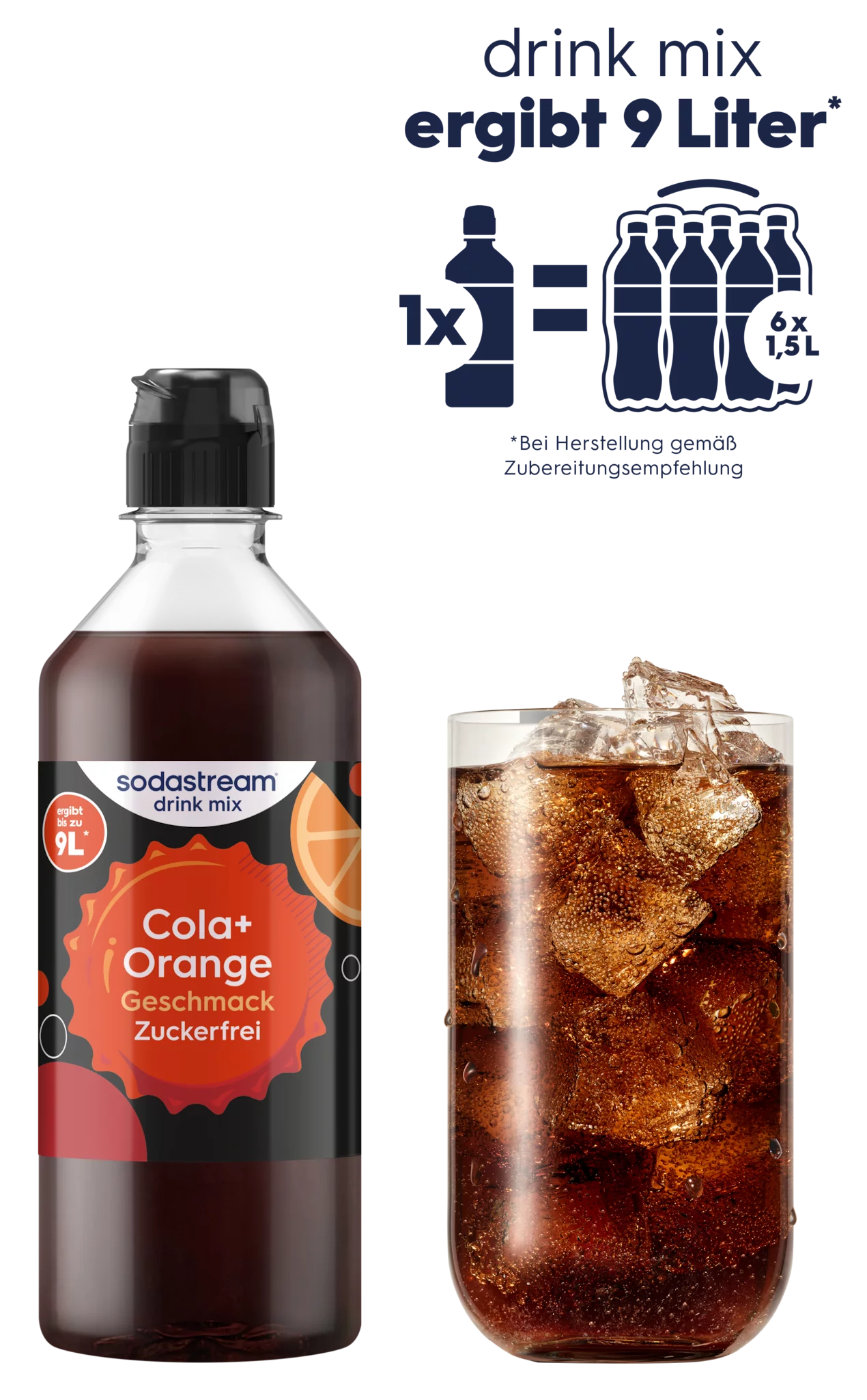 SodaStream drink mix Cola-Orange Zuckerfrei 440ml