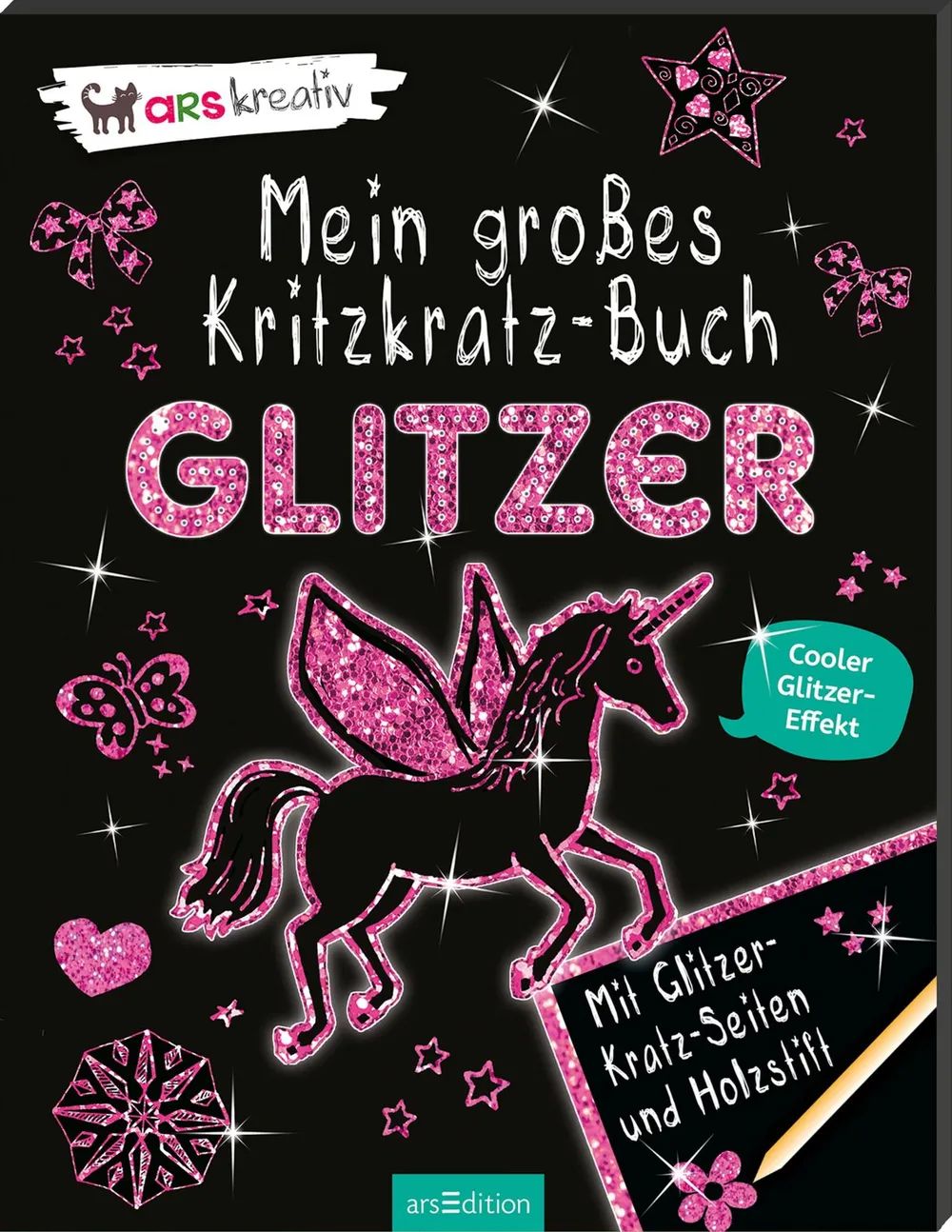 Ars Edition GmbH Mein großes Kritzkratz-Buch Glitzer