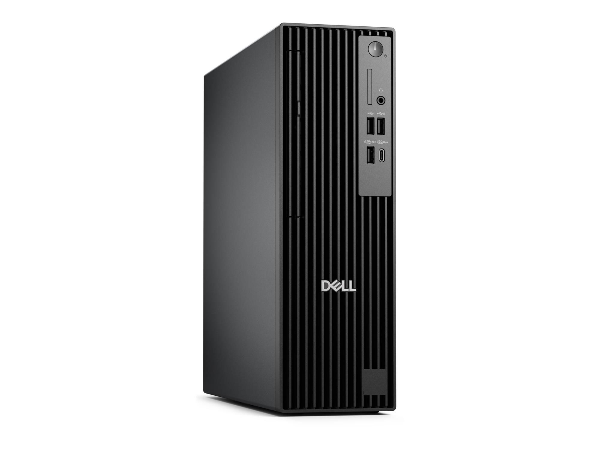 Dell Pro Slim Plus QBS1250 - Slim Desktop - Core Ultra 7 265 / 2.4 GHz - RAM 16 GB - SSD 512 GB - NVMe, TLC - Intel Graphics - 1GbE, Wi-Fi 6E, Bluetooth - WLAN: 802.11a/b/g/n/ac/ax (Wi-Fi 6E)