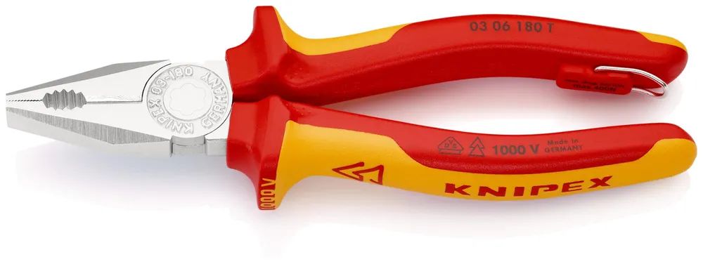 KNIPEX Kombizange isoliert mit 2K-Hüllen 180 mm