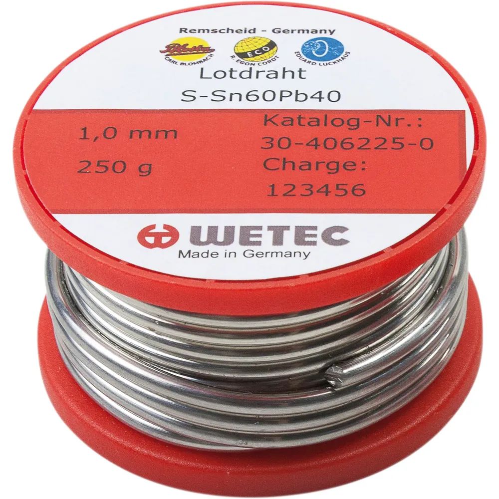 Dönges GmbH & Co.KG  Elektrolötdraht SN60Pb40 flussmittelgefüllt ø 1 mm Inhalt 250 g