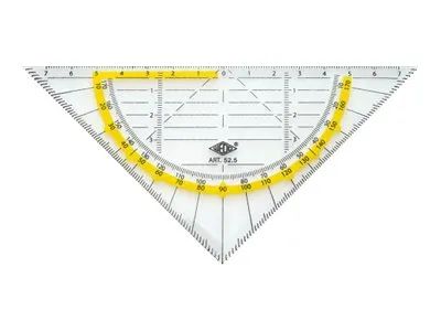 WEDO Geodreieck - 16 cm - 45°, 45° - durchsichtig