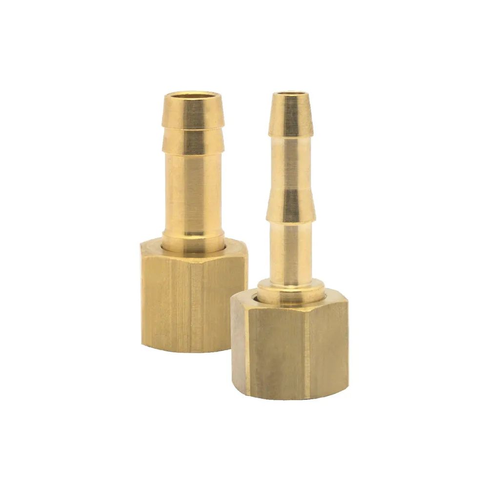 ELMAG Entwicklungs und Handels GmbH 23501 Werkzeuge Druckluft Schlauchtülle Messing mit Überwurfmutter IG 1/4 für 9 mm Schlauch