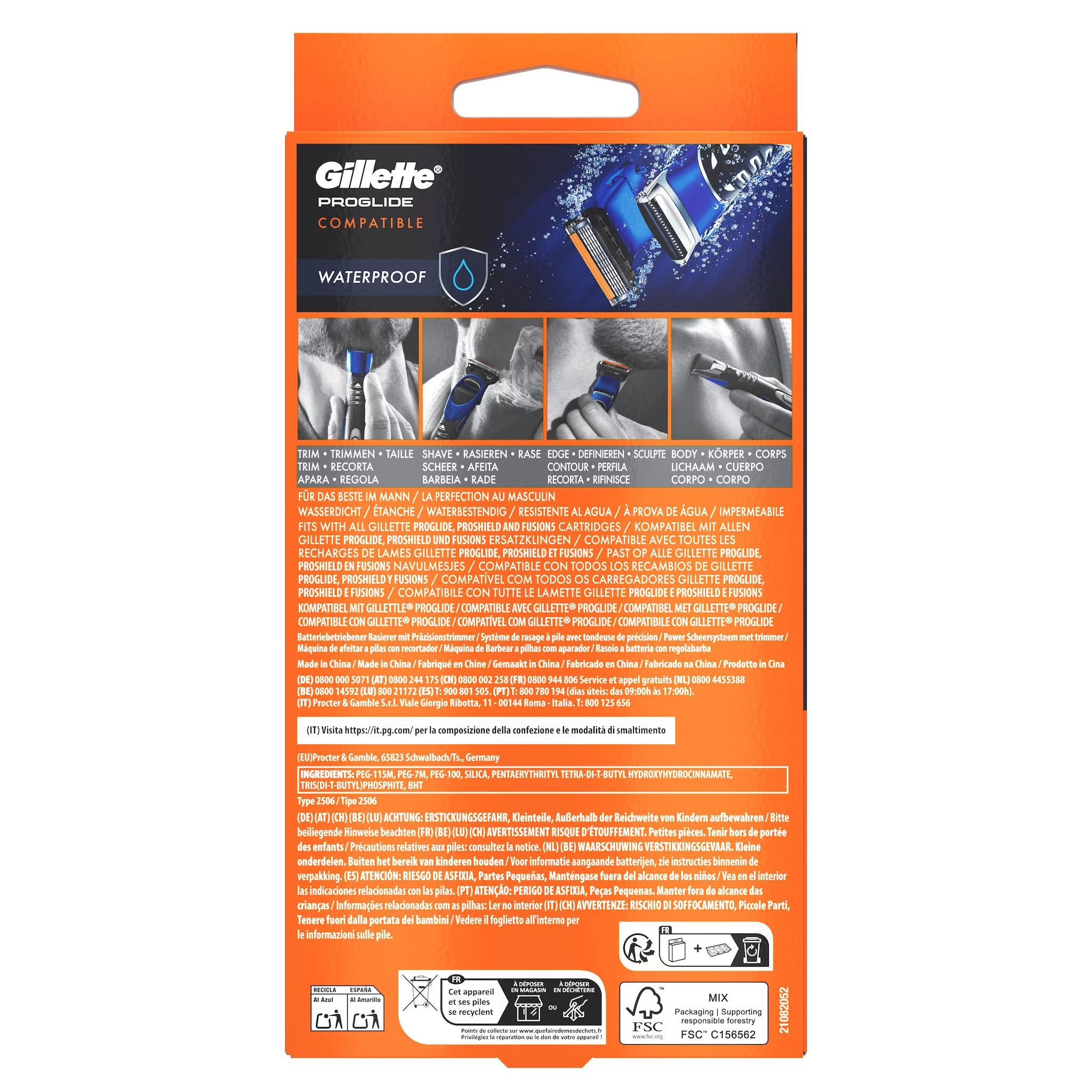 Gillette All in One Styler Rasierapparat mit 1 Klinge