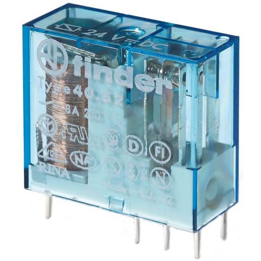 Finder STECK-PRINTRELAIS 2W 8A 24VDC / FINDER 40.52.7.024.0000