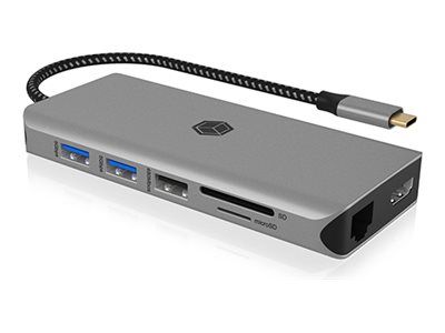 ICY BOX IB-DK4061-CPD - Dockingstation - USB-C 3.2 Gen 1