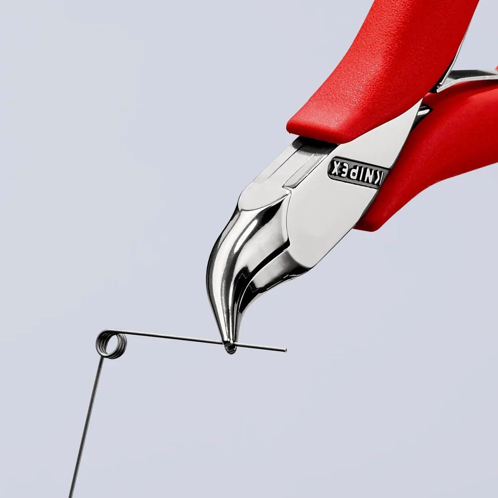 KNIPEX Elektronik-Greifzange mit durchgestecktem Gelenk tauchisoliert 115 mm