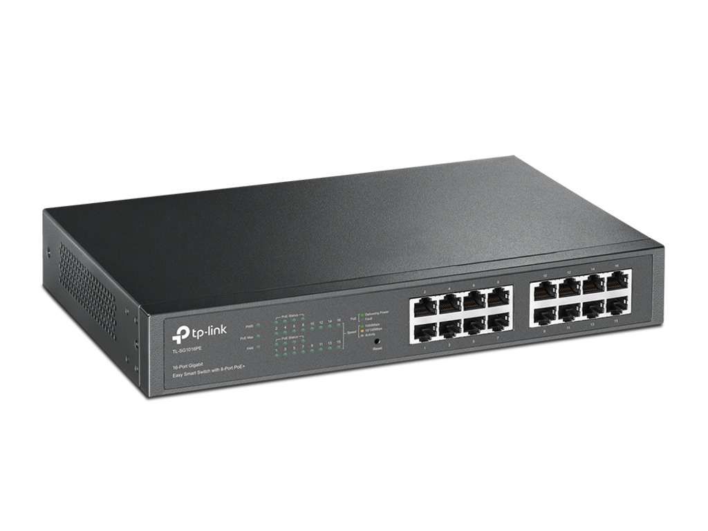 TP-LINK Easy Smart TL-SG1016PE - Switch - Smart - 8 x 10/100/1000 (PoE+)