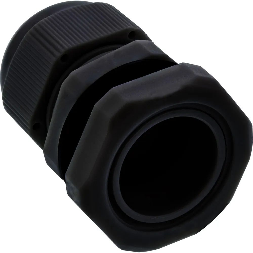 InLine Kabeldurchführung PG 7 Nylon IP68 3,5-6mm - schwarz - 10 Stück