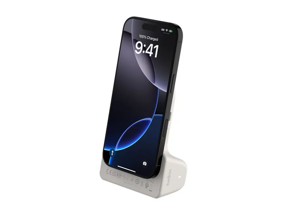 Belkin Stage Power Grip 9500mAh+ 15W Powerbank sand CTA006hqSA