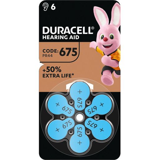 Duracell HÖRGERÄTE-BATTERIE 1,4V / DURACE TAB 675/6STK. 96077580/167346