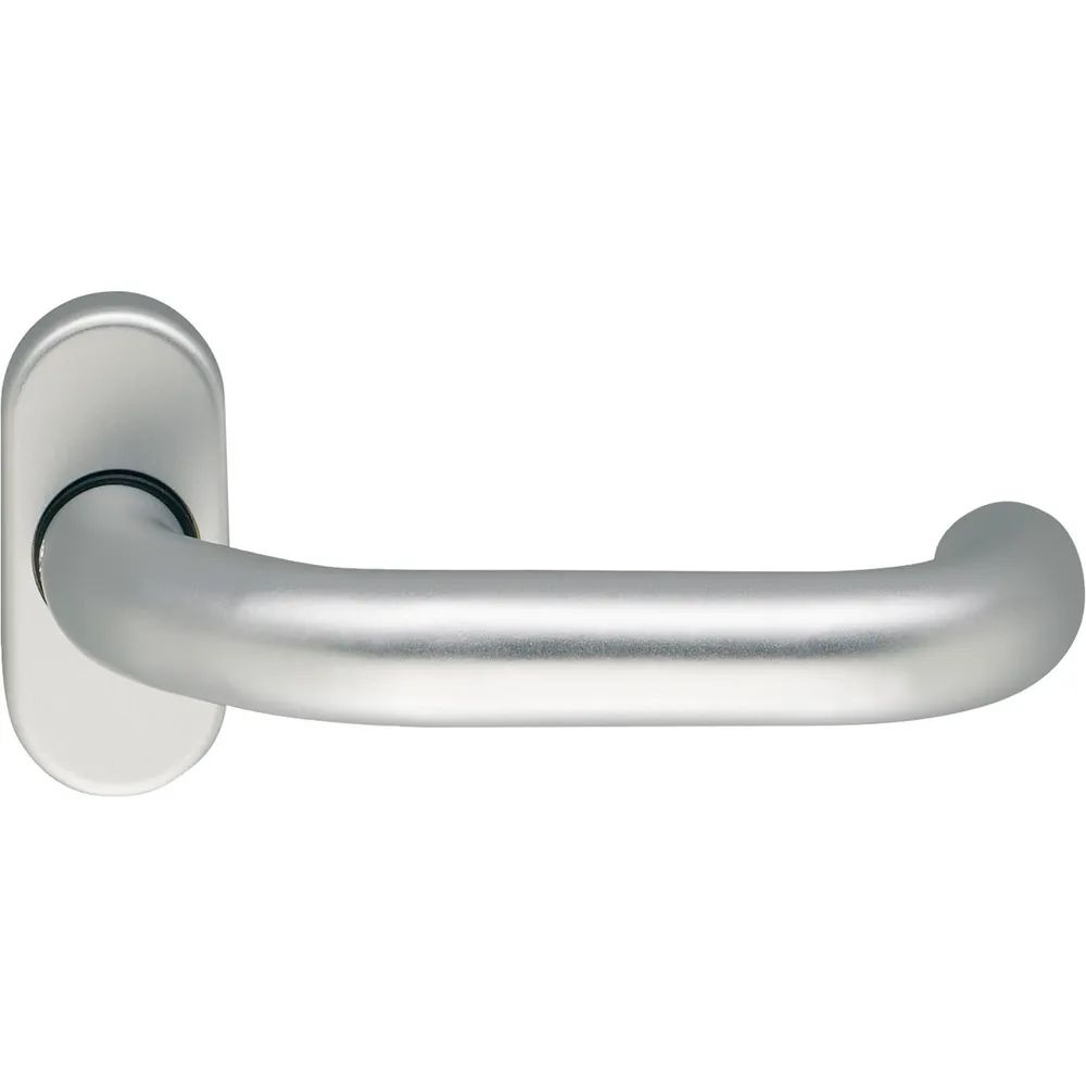 Eco Drückerlochteil D 116 - auf Rosette, VK: 8 mm, silber eloxiert