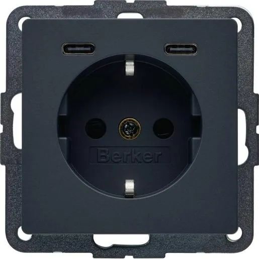 Berker Q.X SSD M.2F.USB-C 20W ANT.SAM / BERKER 48156086