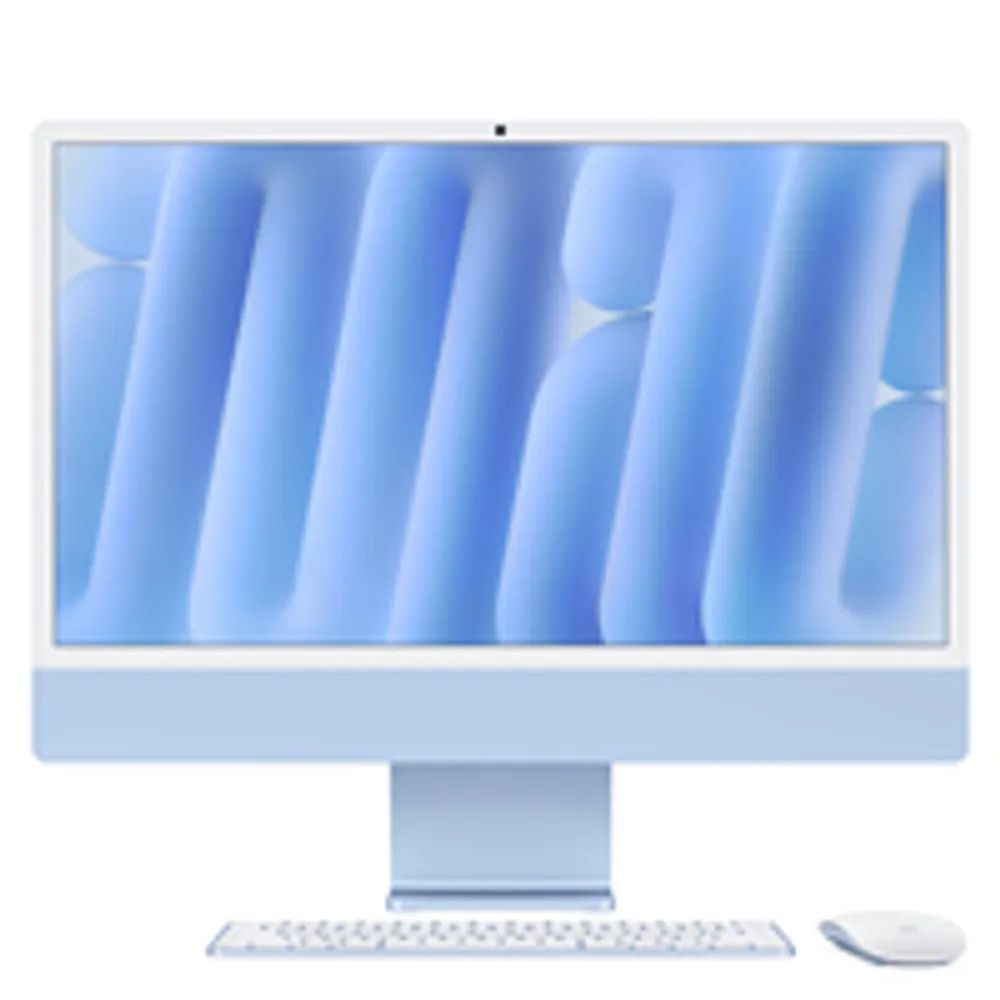 Apple iMac Z1EQ 59.62cm Standardglas M4 10C CPU/10C GPU/16C N.E. SSD Gbit Eth MM NumKey TID DE Blau