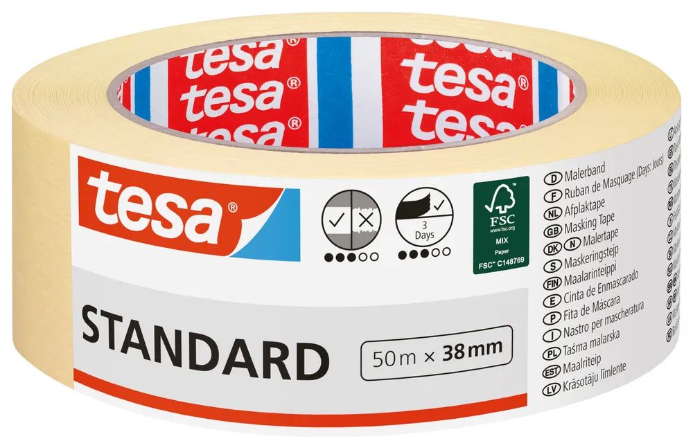 tesa® Standard-Malerband 50m x 38mm