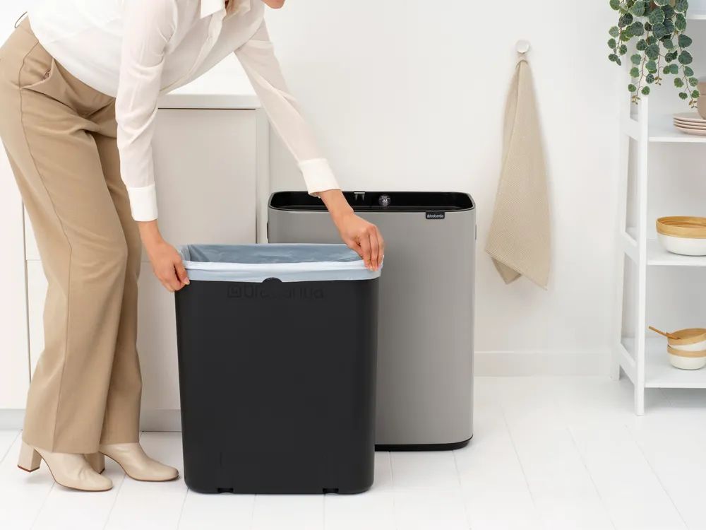 Brabantia Bo Touch Bin, 60L - Soft Grey
