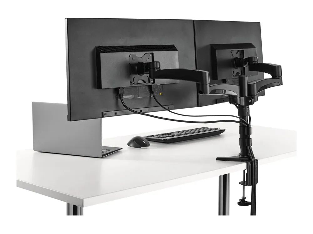 StarTech.com Dual Monitorhalterung mit verstellbaren Armen - Monitor Tischhalterung (12 bis 24)