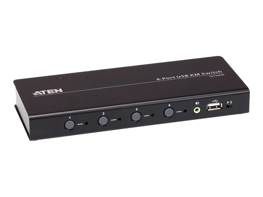 ATEN CS724KM - KVM-/Audio-/USB-Switch - 4 x KVM/Audio/USB
