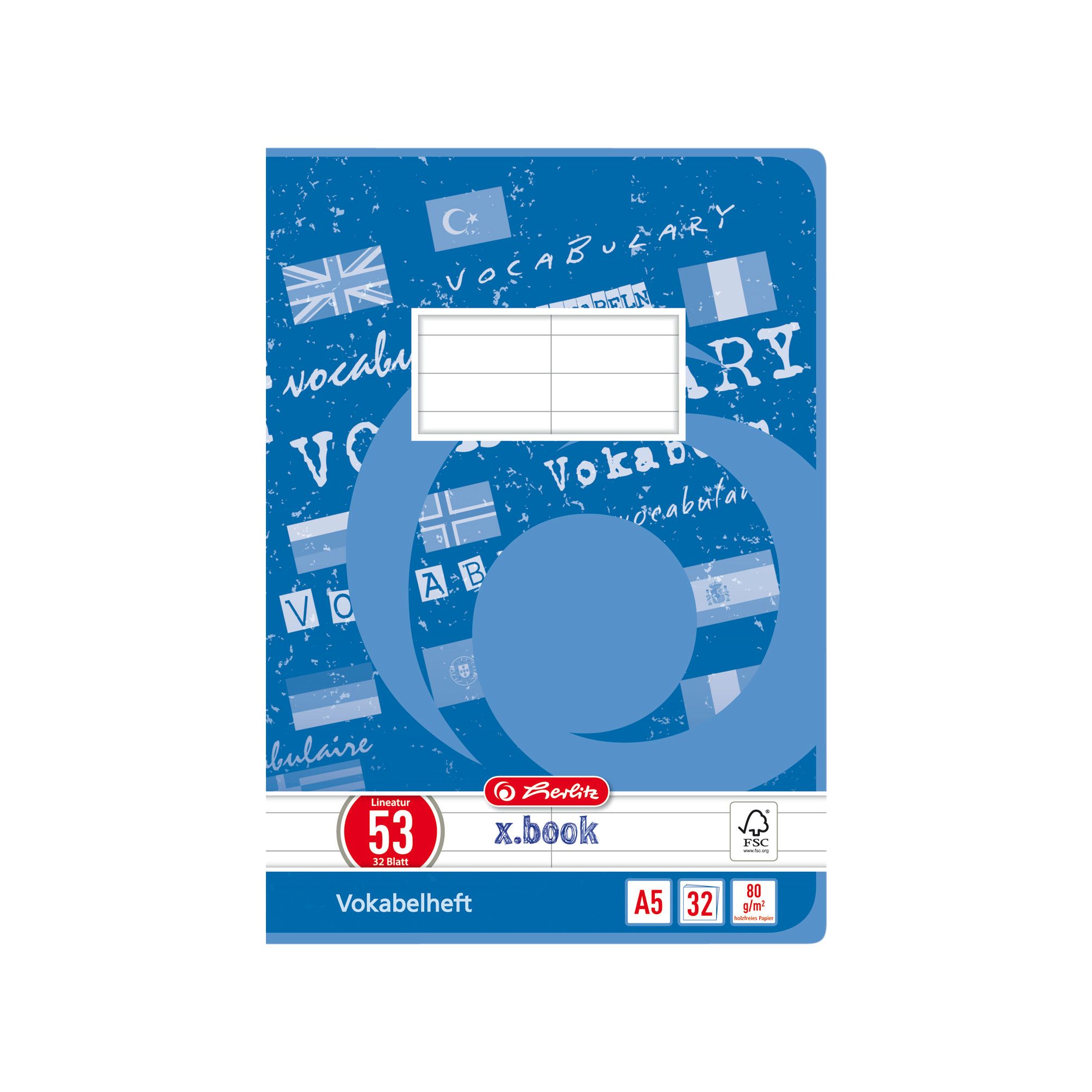 Herlitz 415588 - Mehrfarbig - A5 - 32 Blätter - 80 g/m²