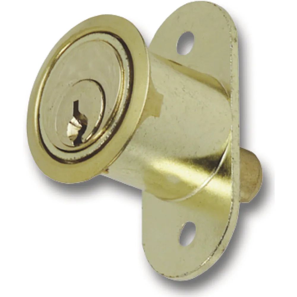 JUNIE 2960 Zylinder-Druckschloss Sperre BN 0101, Zylinder Messing poliert