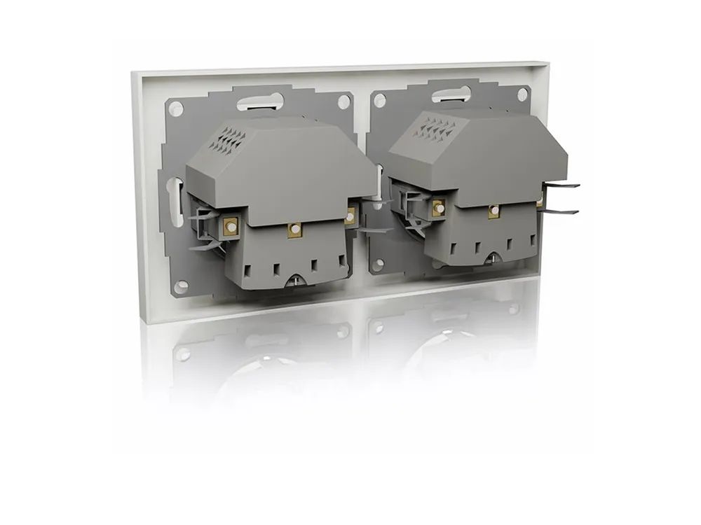 ICY BOX IB-MPS4200W-PD - Steckdose - 2P+E - Typ F, USB, USB Typ-C - mit Verschluss - 1 Steckdose, 1 USB-C socket, 1 USB-Anschluss - 3 A - weiß (Packung mit 2)