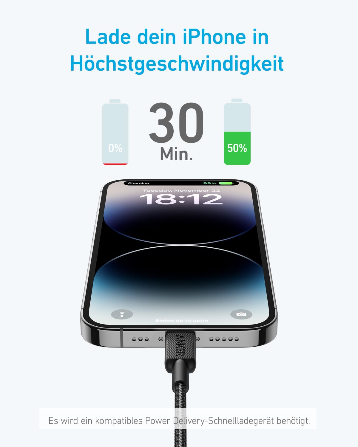 Anker 322 USB-C to Lightning Connector C