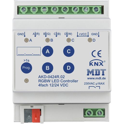 MDT LED CONTROLLER 4-KANAL 4/8A / AKD-0424R.02