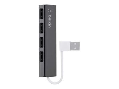 Belkin Ultra-Slim Travel - Hub - 4 x USB 2.0