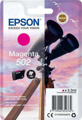 Epson Tinte 502 Single, magenta, Binocular
