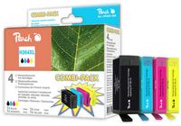 Peach Combi-Pack - 4er-Pack - Schwarz, Gelb, Cyan, Magenta - kompatibel - wiederaufbereitet - Tintenpatrone (Alternative zu: HP 364XL)