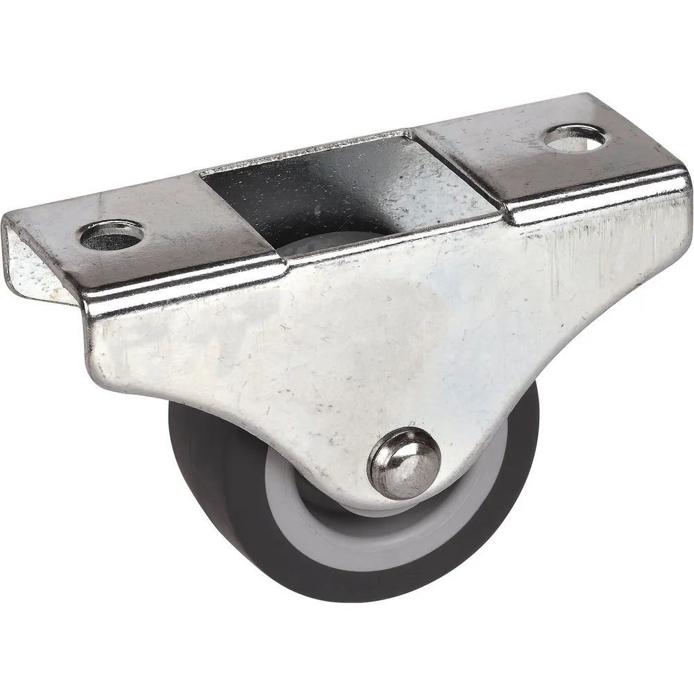 DÖRNER + HELMER Bockrolle TPE-Lauffläche Plattenbefestigung 38 mm 45 kg