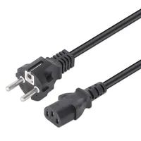 Manhattan Stromkabel C13 auf Schutzkontakt - Strom/Netzteil - 3 m