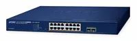 Planet Poe+ Web Smart Switch GS-2210-16P2S - Switch - Kupferdraht