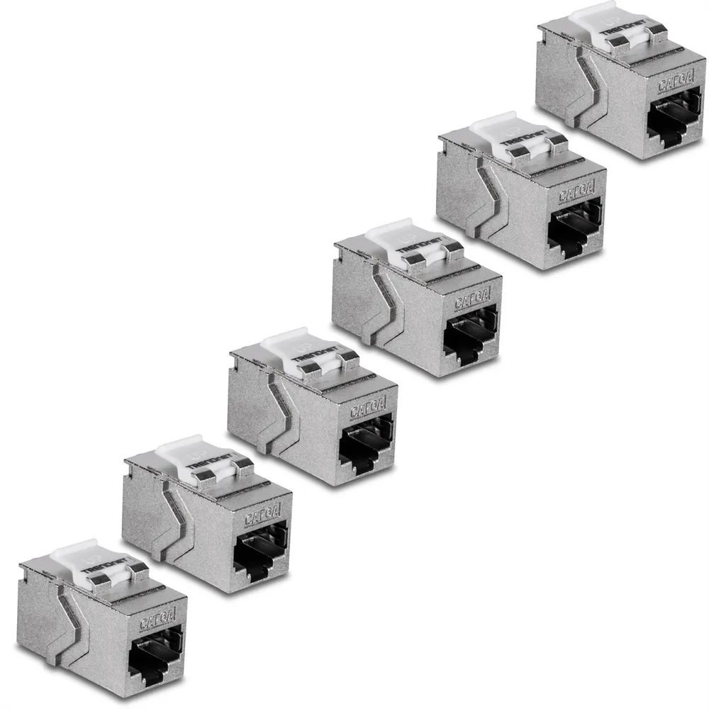 TRENDnet Modularer Einschub (Kopplung) - CAT 6a - RJ-45 - TAA-konform (Packung mit 6)