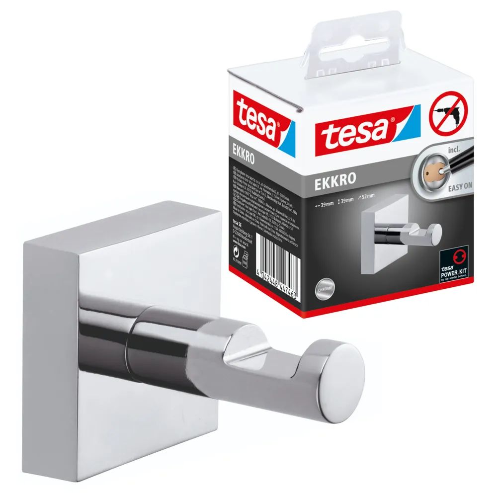 tesa® EKKRO Handtuchhaken, verchromt