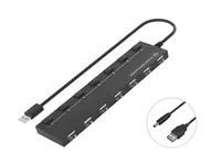 Conceptronic HUBBIES 7-Port-USB-2.0-Hub - USB 2.0 - USB 2.0 - 480 Mbit/s - Schwarz - 0,9 m - China