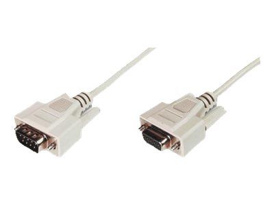 DIGITUS Datatransfer Verlängerungskabel, D-Sub9/St - D-Sub9/Bu
