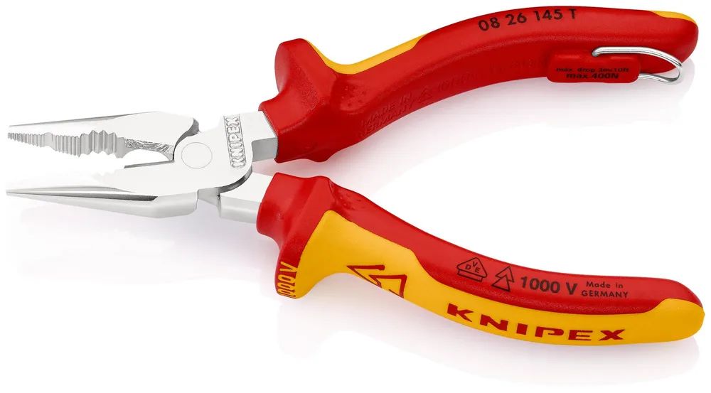 KNIPEX Spitz-Kombizange isoliert mit 2K-Hüllen 145 mm