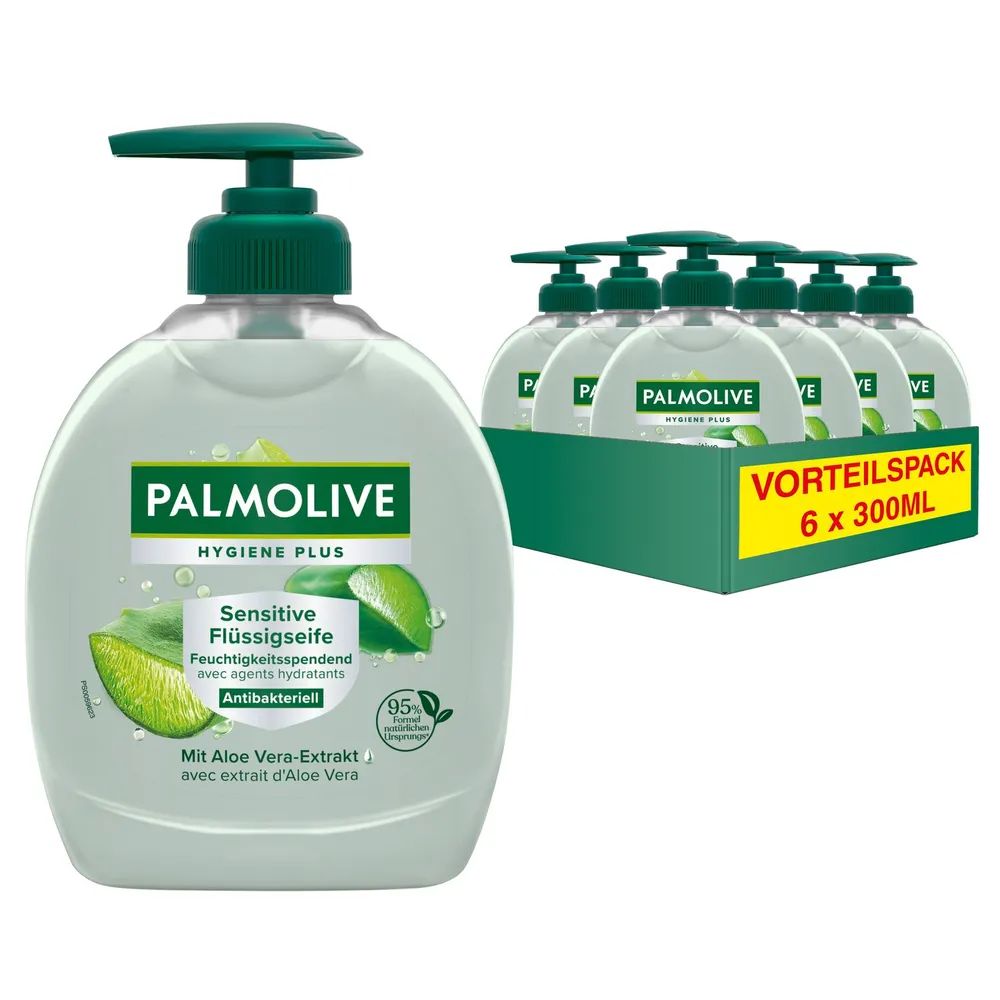 Palmolive Hygiene Plus Sensitive Antibakterielle Flüssigseife, 300 ml