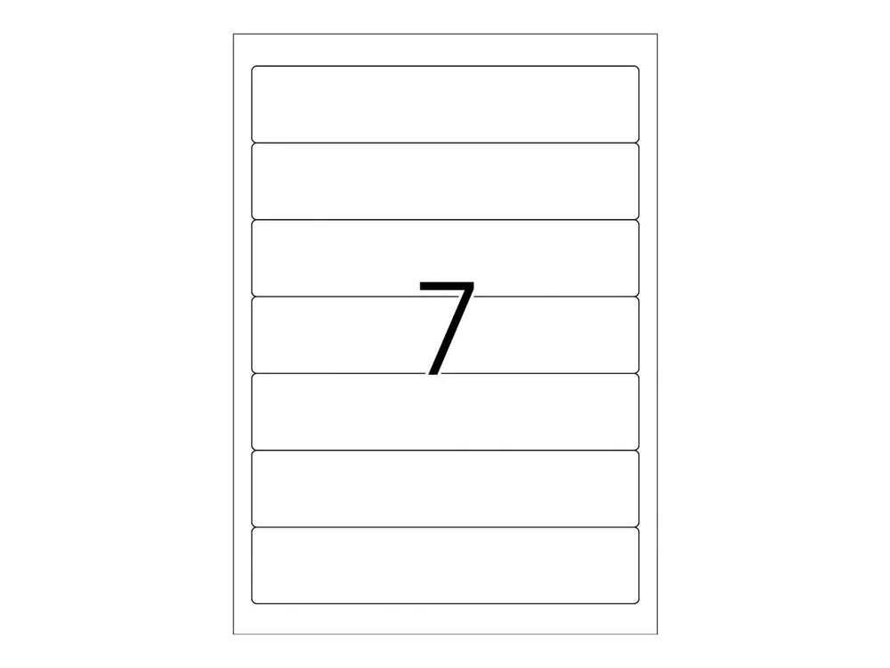 HERMA Special - Papier - matt - permanent selbstklebend - weiß - 192 x 38 mm 175 Etikett(en) (25 Bogen x 7)