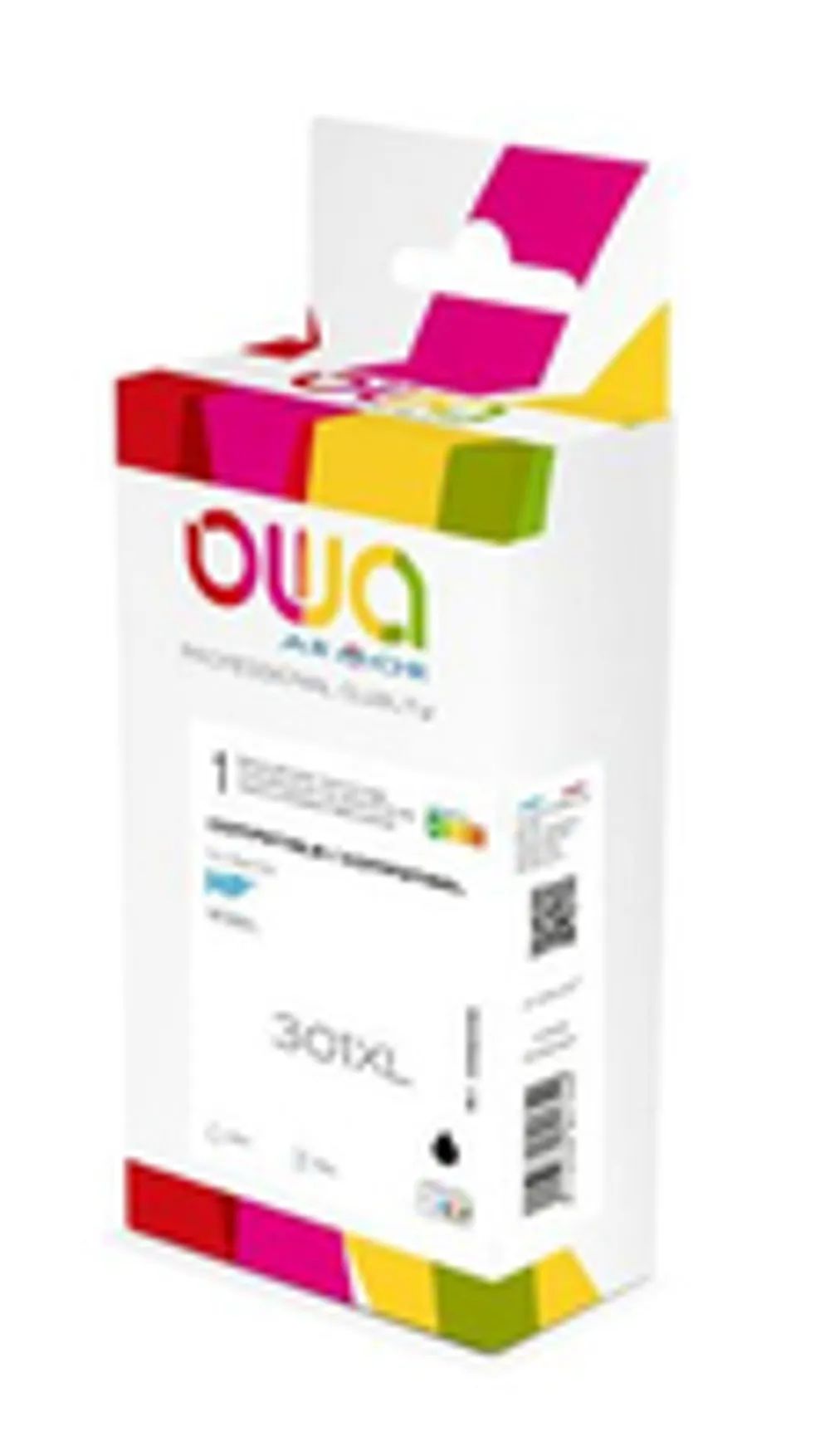 Armor OWA - 20 ml - Schwarz - kompatibel - wiederaufbereitet - Tintenpatrone (Alternative zu: HP 301XL)