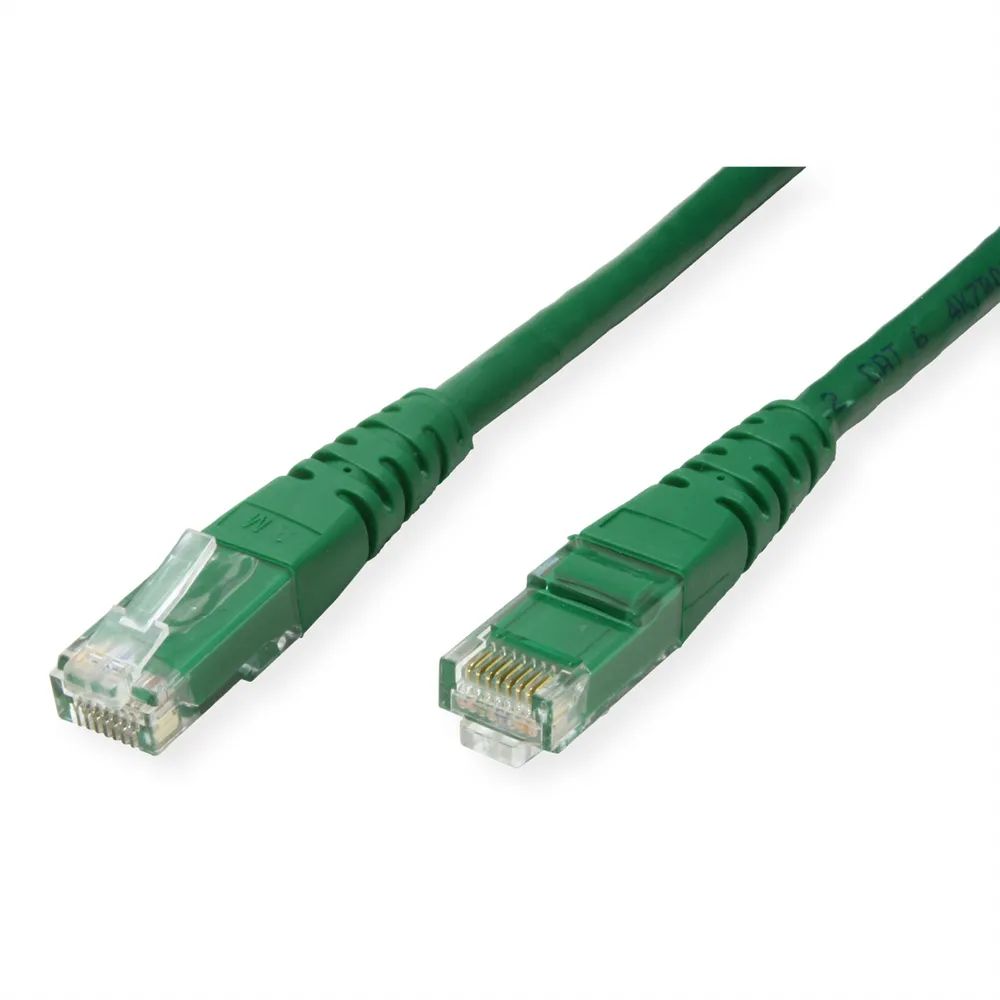 ROLINE Patchkabel Cat.6 (Class E) UTP, grün, 0,3 m