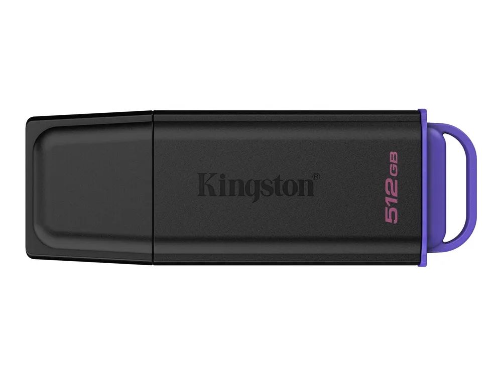 Kingston 512GB PORTABLE USB 3.2 GEN 1 DATATRAVELER EXODIA BLACK/PURPLE - 512 GB