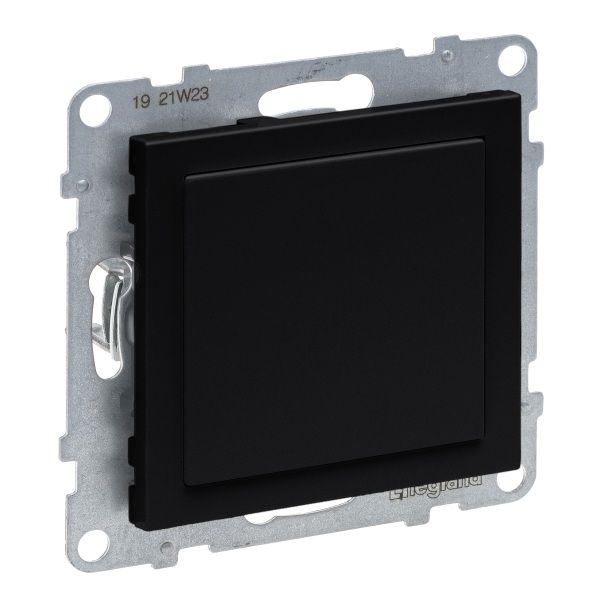 LEGRAND SEANO Blindabdeckung & Mosaic-Adapter in der Farbausführung Schwarz lackiert