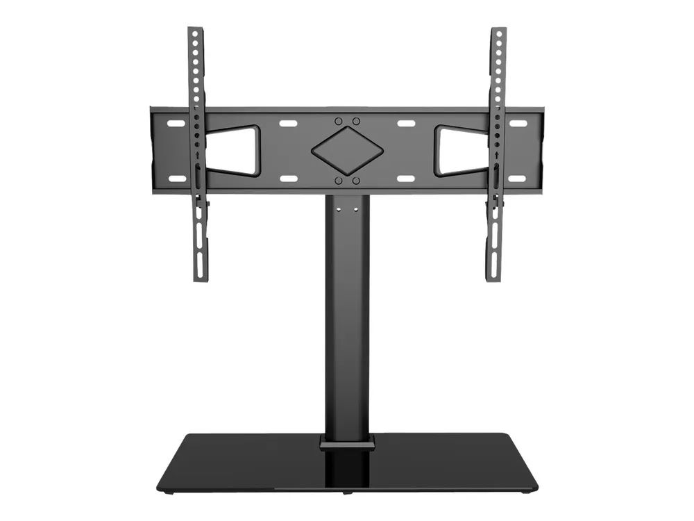 Techly Aufstellung - für LCD-Display - Temperglas - Schwarz - Bildschirmgröße: 81-165 cm (32"-65")